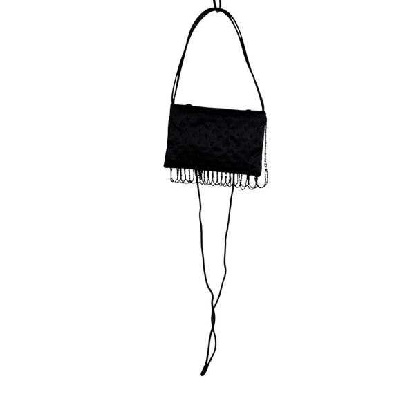 La Regale Small Beaded Purse Crossbody or Handbag Black Formal Prom Dance - Picture 3 of 5